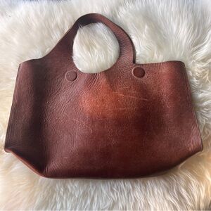 CYDWOQ Brown Leather MAGNET Bag Hand-made